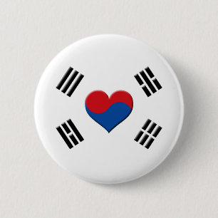 Sydkoreansk hjärta knapp