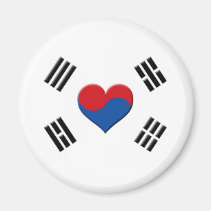 Sydkoreansk hjärta magnet