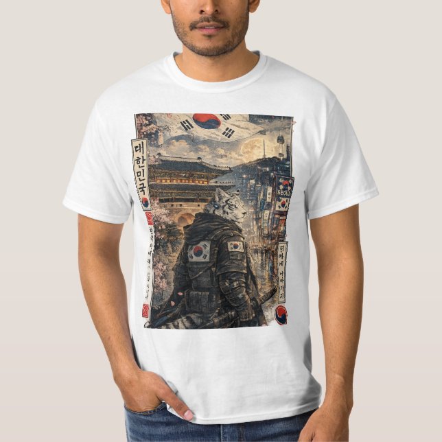 Sydkoreansk inspirerad t shirt (Framsida)