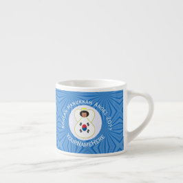 Sydkoreansk Personlig för Angel Hanukkah Flagga Espressomugg