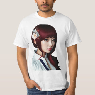 Sydkoreansk söt hett flicka t shirt