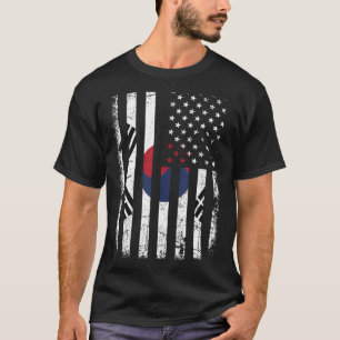 Sydkoreanska amerikanska Flagga Sydkorea Sydkoreas T Shirt