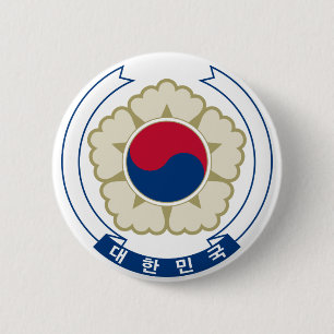 Sydkoreanska emblem knapp