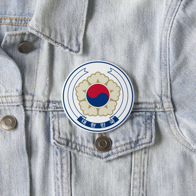 Sydkoreanska emblem knapp (In Situ)