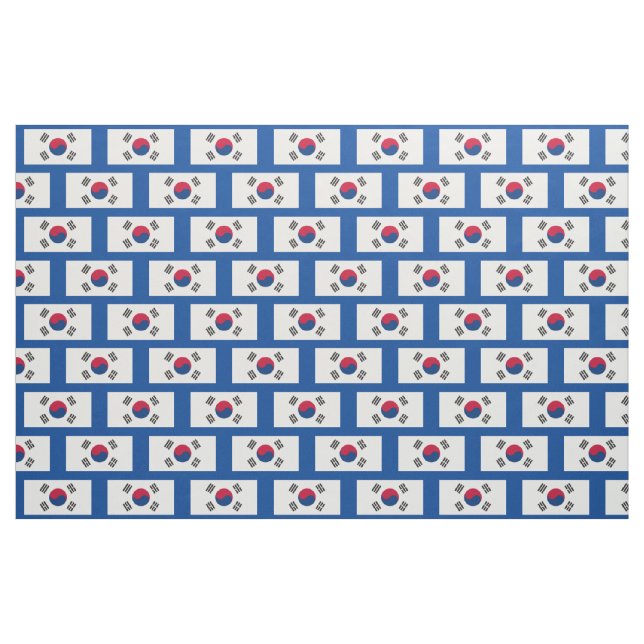 Sydkoreanska Flagga Fabric Tyg (Fat Quarter)