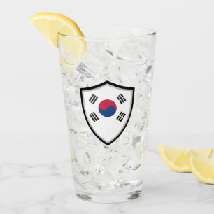 Sydkoreanska flagga glaskopp