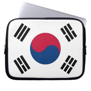 Sydkoreanska Flagga Laptop sleeve
