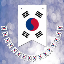 Sydkoreanska Flagga och Party-banderoller/Bröllop