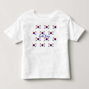 Sydkoreanska Flagga Patterned T Shirt