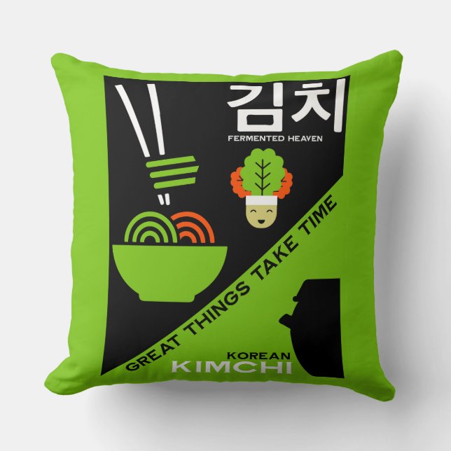 Sydkoreanska Kimchi Kudde (Framsida)