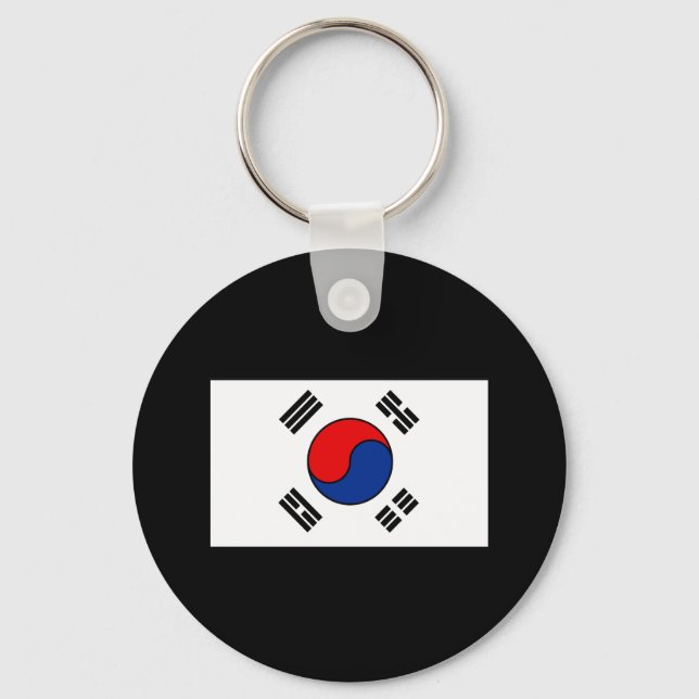 Sydkoreanska T-shirts och gåvor av Flagga Nyckelring (Framsida)