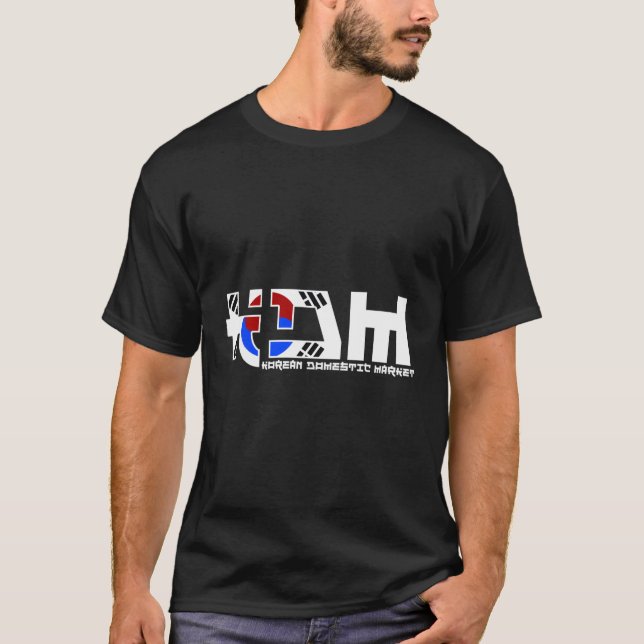 Sydkoreas Domestic Kdm Car Tuner Turbo Enthus i T Shirt (Framsida)