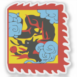 Sydkoreas flagga (1856) klistermärken