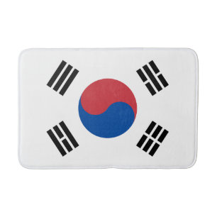 Sydkoreas flagga badrumsmatta