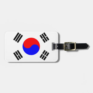 Sydkoreas Flagga Bagagebricka