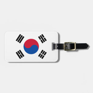 Sydkoreas flagga bagagebricka