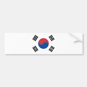 Sydkoreas flagga bildekal