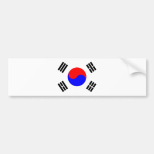 Sydkoreas flagga bildekal