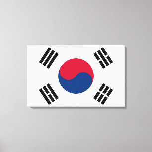 Sydkoreas flagga canvastryck