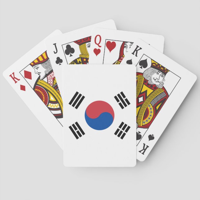 Sydkoreas flagga casinokort (Baksidan)