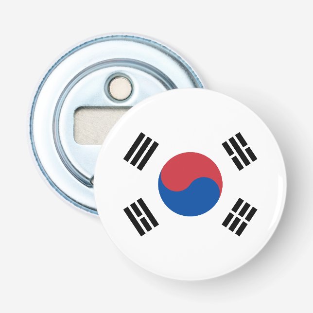 Sydkoreas flagga flasköppnare (Framsidan)