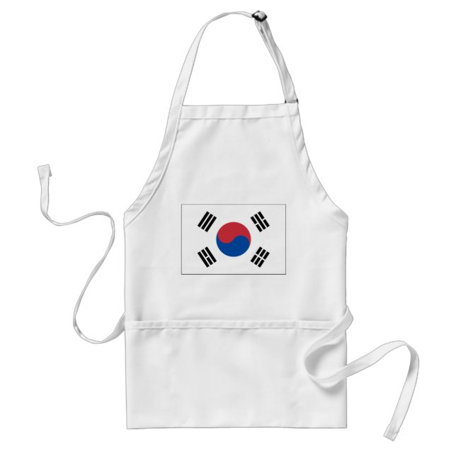 Sydkoreas flagga förkläde (Framsidan)