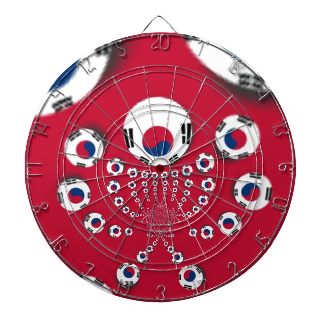 Sydkoreas Flagga Kaleidoscope Art-utskrift Piltavla (Framsidan)