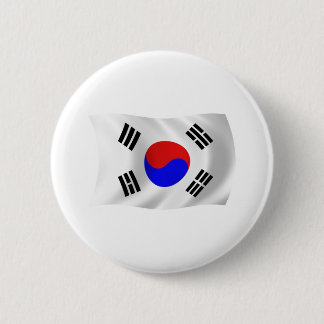 Sydkoreas Flagga-knapp Knapp