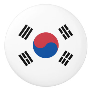 Sydkoreas flagga knopp