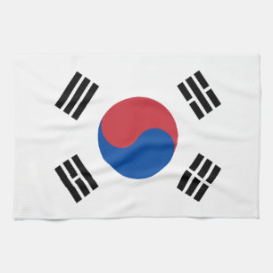 Sydkoreas flagga kökshandduk