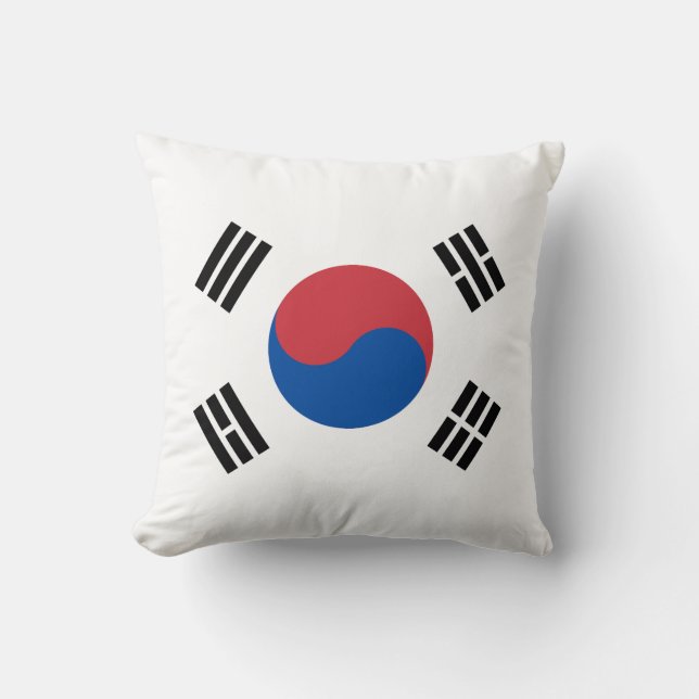 Sydkoreas flagga kudde (Framsida)