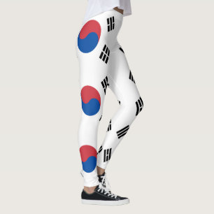 Sydkoreas flagga leggings
