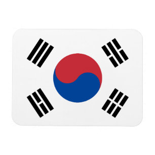 Sydkoreas flagga magnet