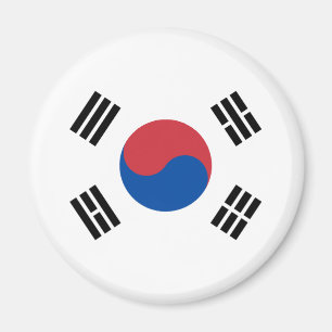 Sydkoreas flagga magnet