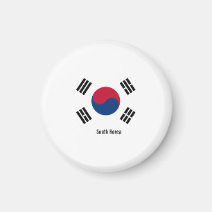 Sydkoreas flagga magnet
