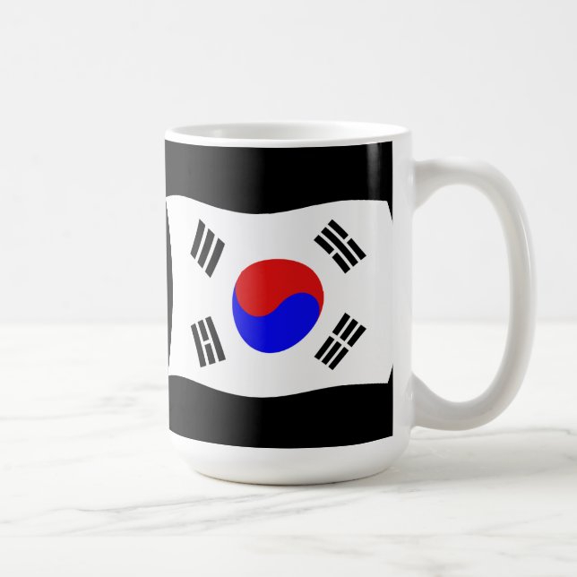 Sydkoreas flagga mugg (Höger)