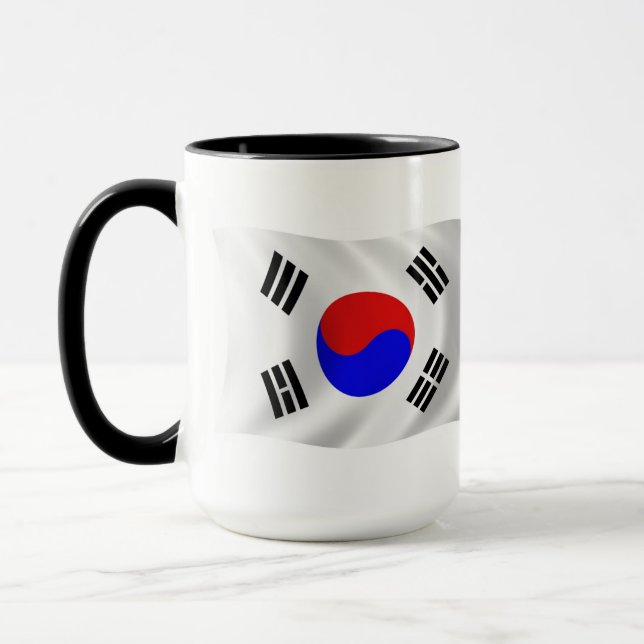 Sydkoreas flagga Mugg (Vänster)