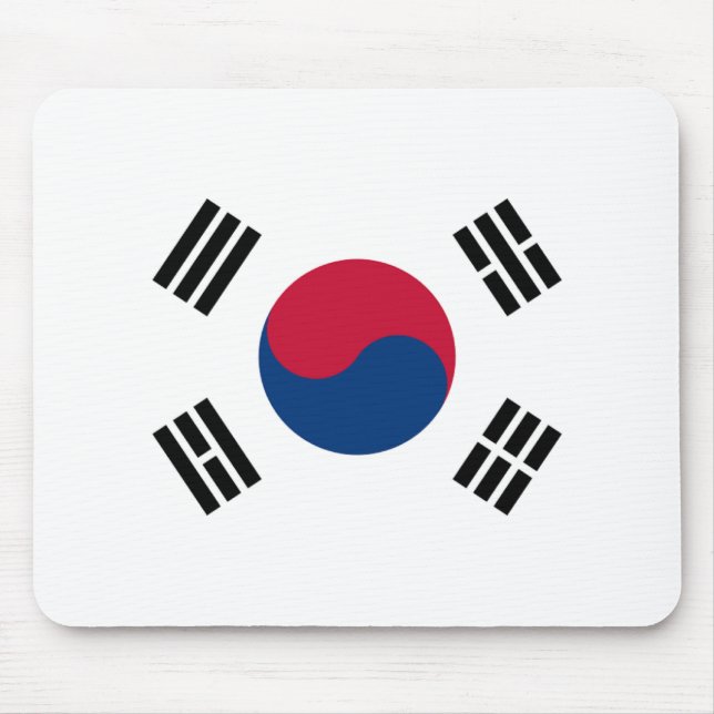 Sydkoreas Flagga Musmatta (Framsidan)