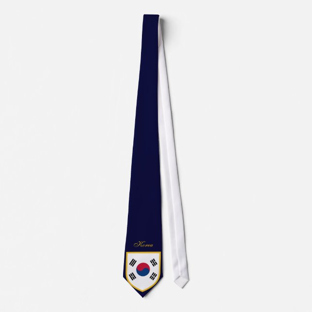 Sydkoreas Flagga Neck Tie Personlig Slips (Framsida)
