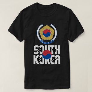 Sydkoreas Flagga och Jacka av Arm Patriotic T Shirt