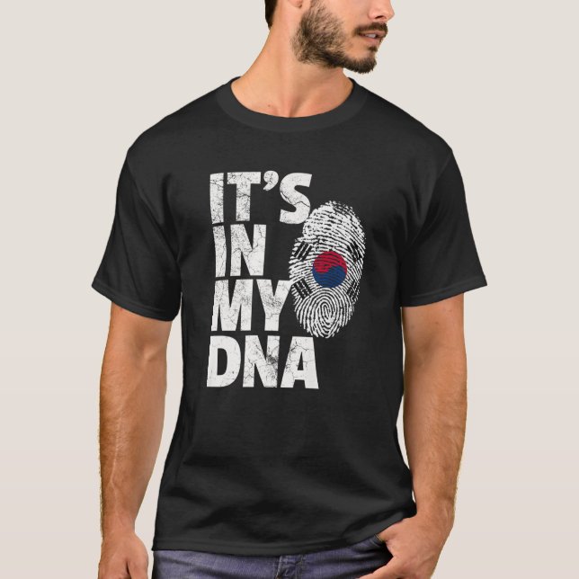 Sydkoreas Flagga Pride Land Home Nation T Shirt (Framsida)