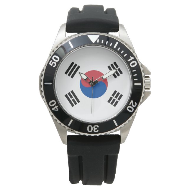 Sydkoreas flagga (ROK) Armbandsur (Framsida)