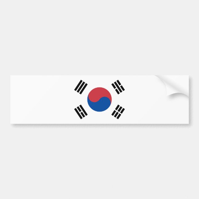 Sydkoreas flagga (ROK) Bildekal (Framsidan)
