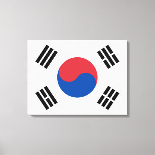 Sydkoreas flagga (ROK) Canvastryck