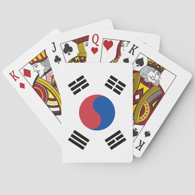 Sydkoreas flagga (ROK) Casinokort (Baksidan)