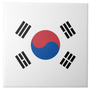 Sydkoreas flagga (ROK) Kakelplatta