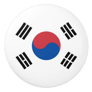 Sydkoreas flagga (ROK) Knopp