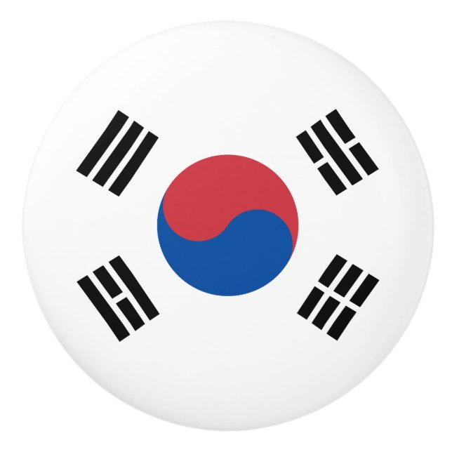 Sydkoreas flagga (ROK) Knopp (Framsidan)