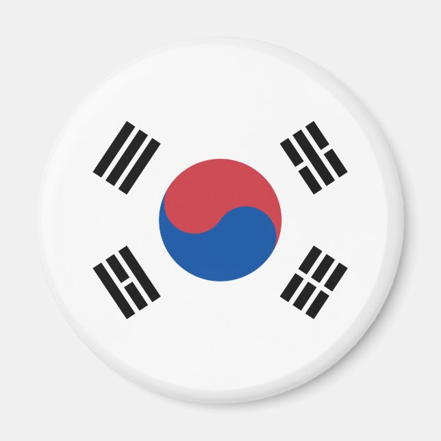 Sydkoreas flagga (ROK) Magnet (Framsidan)