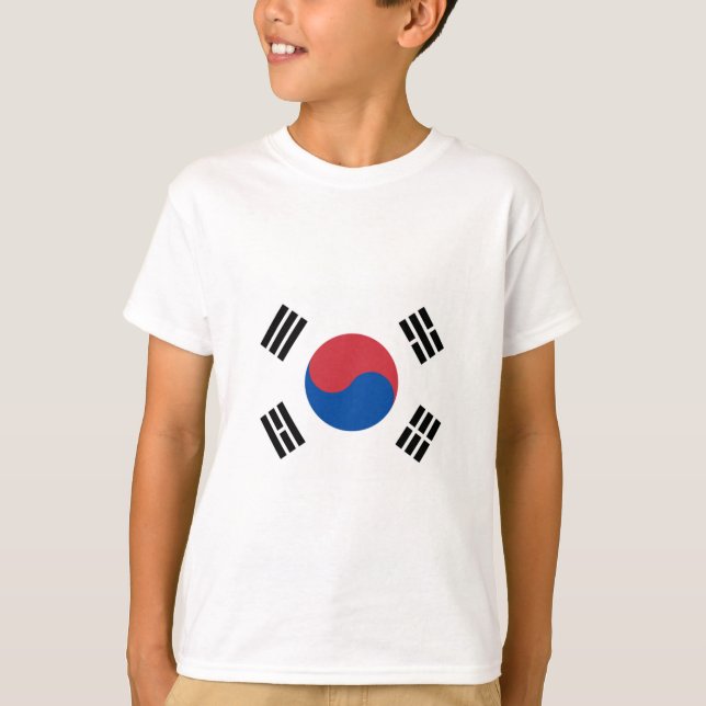 Sydkoreas flagga (ROK) T Shirt (Framsida)